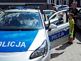 Wakacyjna wizyta u łomżyńskich policjantów  (FOTO)